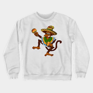 Funny monkey (Mex. ver) Crewneck Sweatshirt